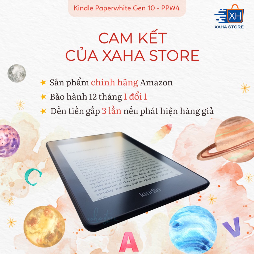 NEW 100% - SEAL - Máy đọc sách Amazon Kindle Paperwhite 4 (thế hệ thứ 10 - 8/32GB) - Kèm phụ kiện giá sốc | BigBuy360 - bigbuy360.vn