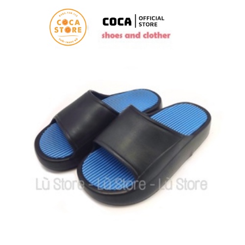 Dép nữ, nam đế cao 5cm, dép quai ngang chất liệu Cao su cao cấp không thấm nước, size từ 36-44, hottrend 2021, CocaStore