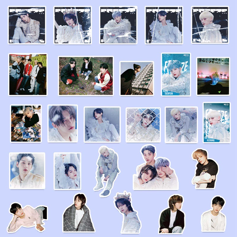 Bộ 93 hình dán trang trí album ảnh nhóm nhạc TXT
