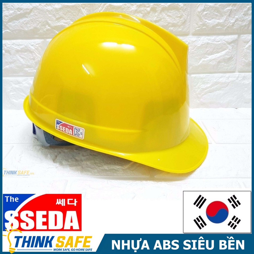 Nón bảo hộ Sseda I Hàn Quốc, bảo vệ đầu, chống va đập, miếng lót trán bằng chất liệu da - Bảo Hộ Thinksafe