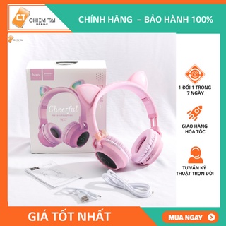 Tai nghe chụp tai Bluetooth tai mèo Hoco W27