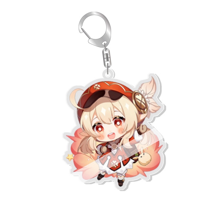 Móc Khóa Nhựa Acrylic Hai Mặt Hóa Trang Nhân Vật Kaedehara Kazuha