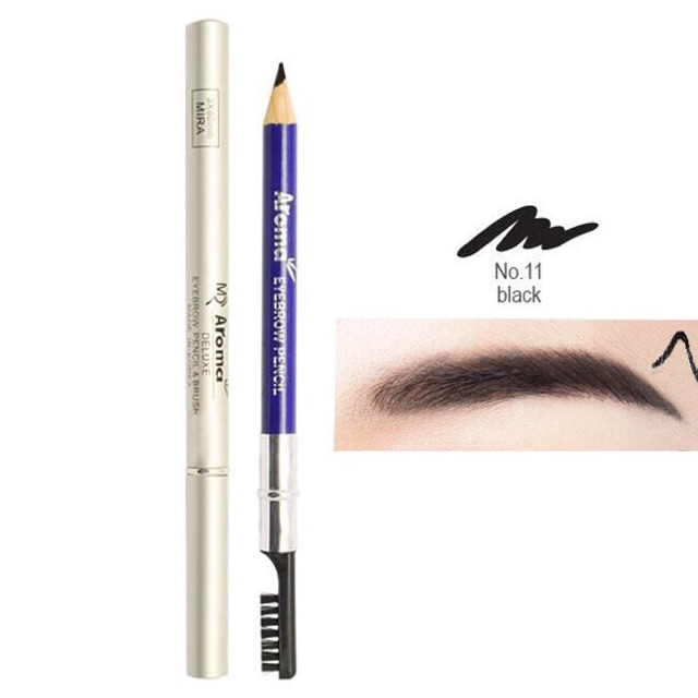 Follow 23/07 Chì Vẽ Mày 2 đầu Aroma Mira Eyebrow Pencil