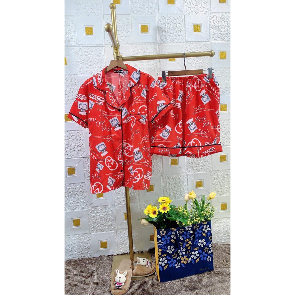 [HCM] (65-80kg) Đồ bộ pijama bigsize TNQN đùi lụa hàn/nhật. Đồ bộ đùi bigsize lụa. pyjama