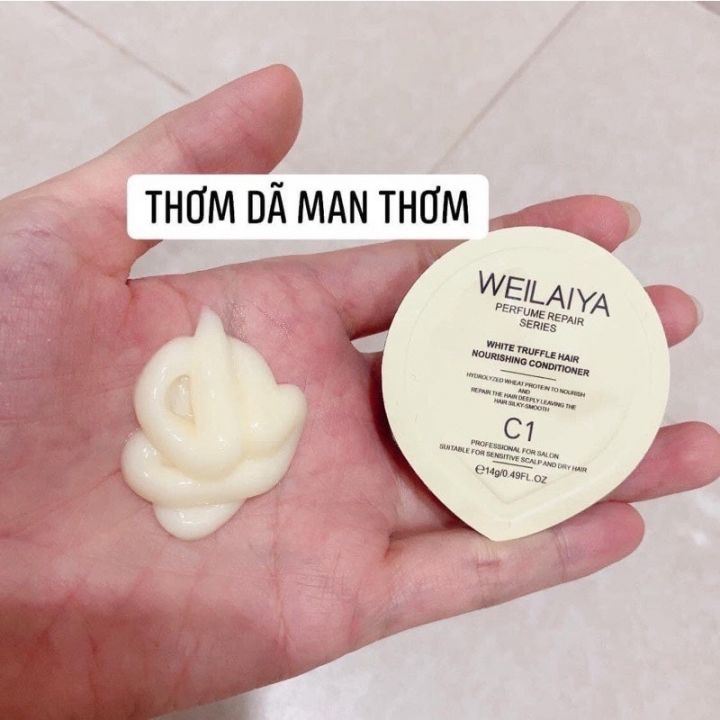 Dầu Ggội xả Phục Hồi Tóc Hư Tổn Đa Tầng Nấm Truffle Weilaiya giúp Chăm Sóc Tóc Khô Xơ Gãy Rụng MINI TEST | BigBuy360 - bigbuy360.vn