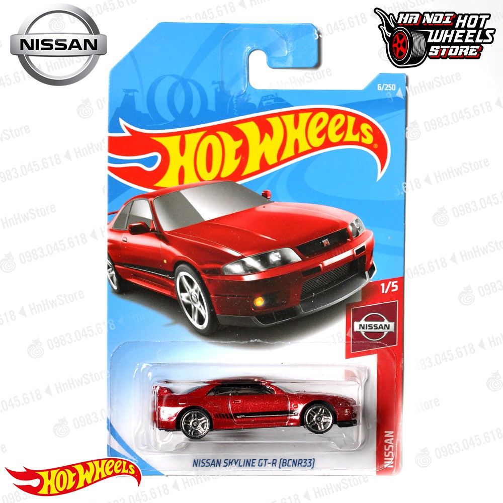 Xe Hot Wheels 2019 - Nissan Skyline GTR R33 đồ chơi ô tô mô hình tỉ lệ 1:64