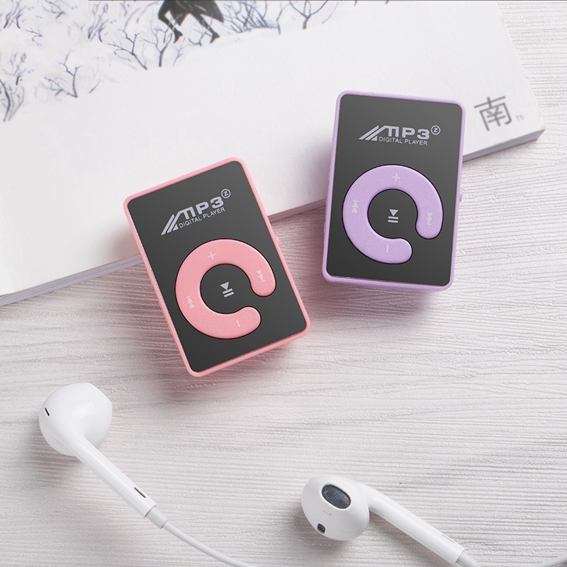 Máy Nghe Nhạc Mp3 Mini Hỗ Trợ Thẻ Nhớ 8gb Tf Kèm Cáp Usb