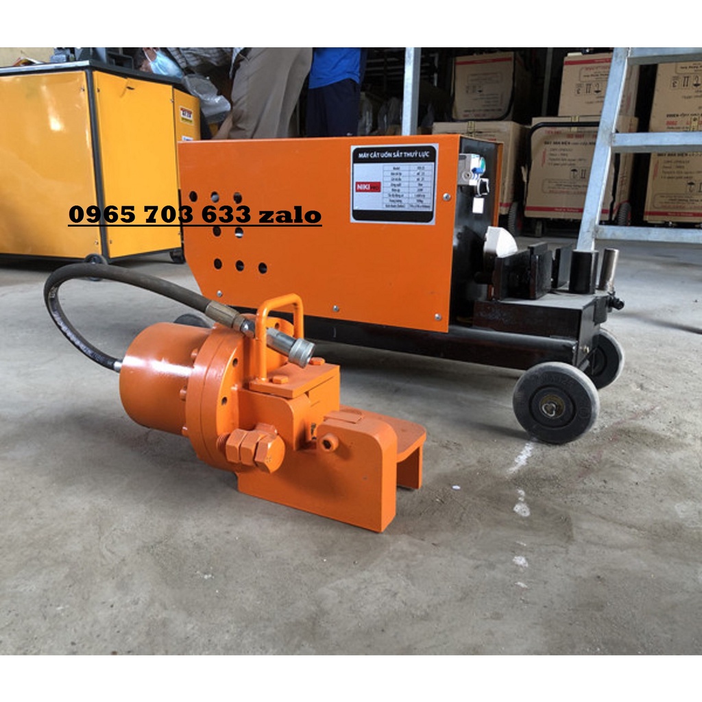 Máy cắt, uốn sắt thủy lực phi 25. Liên hệ 0965 703 633 zalo Điện máy Hòa Phát.