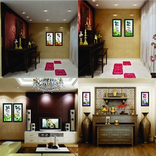 Tranh thư pháp chữ Cha Mẹ, tranh chữ An Tâm, hiếu hạnh, hạnh phúc bình an, tranh treo phòng khách