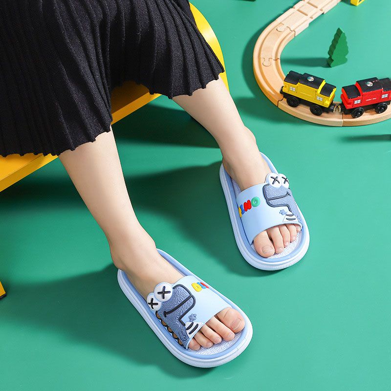 Dép Sandal Đế Mềm Siêu Nhẹ Họa Tiết Khủng Long Hoạt Hình Cho Bé