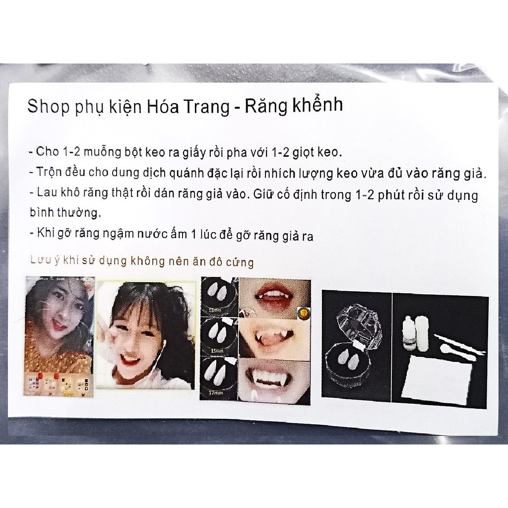 -KEO GẮN RĂNG NANH GIẢ- KEO DÁN RĂNG GIẢ-KEO GẮN RĂNG KHỂNH