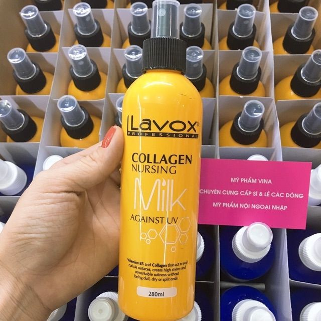 *Sữa Dưỡng Collagen Chống Tia UV Siêu Bảo Vệ Tóc Lavox