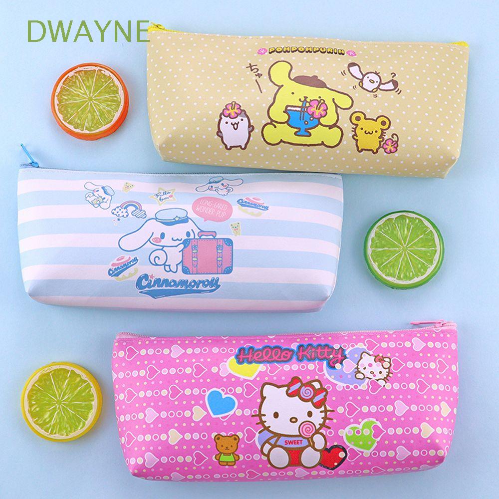 Bóp viết da PU in hình mèo Hello Kitty dễ thương