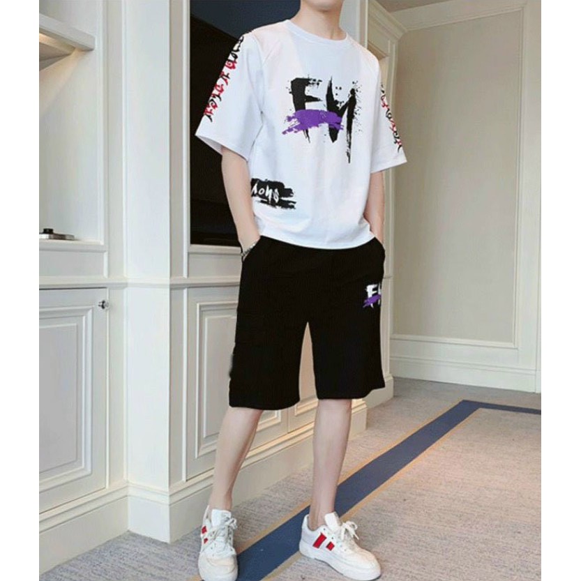 Đồ bộ nam nữ unisex mùa hè chất mè xịn co giãn 4 chiều thoáng mát (F.m)