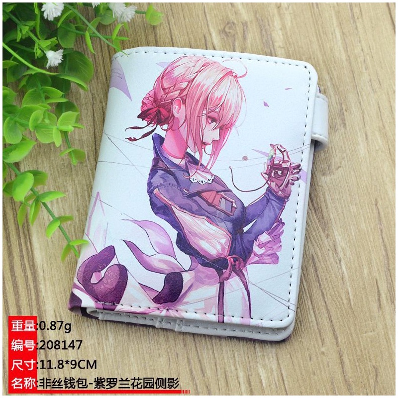 Ví Ngắn Gập Đôi In Hình Anime Violet Evergarden