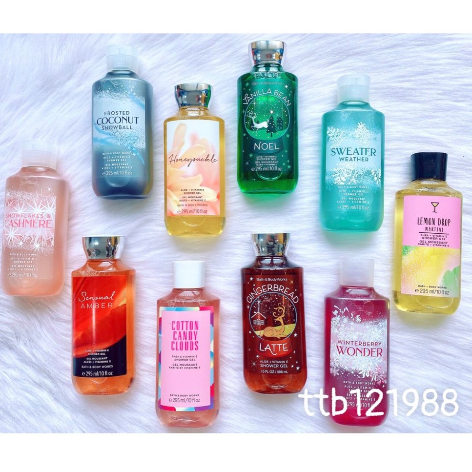 [ĐỦ MÙI] Sữa Tắm Bath And Body Works - 295ml