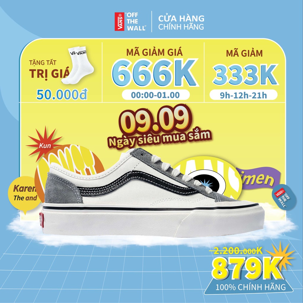 Vans style 36 chính hãng cho nam nữ, vans decon gray full box
