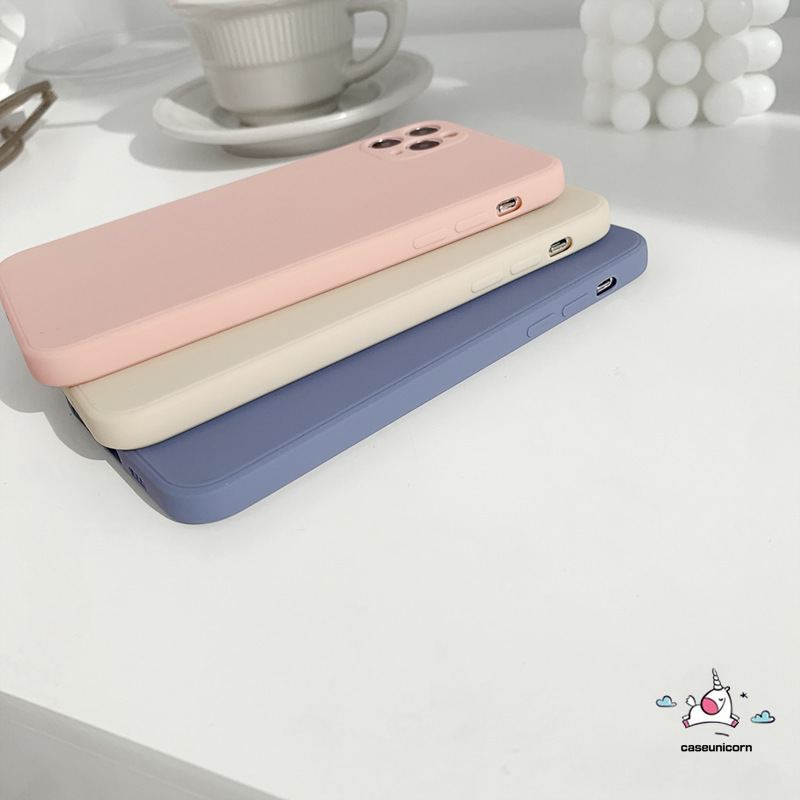 Ốp lưng màu trơn đơn giản cho Iphone 8plus 7plus 7 8 X Xr Xs Max 12 11pro Max 12 Pro Max | BigBuy360 - bigbuy360.vn