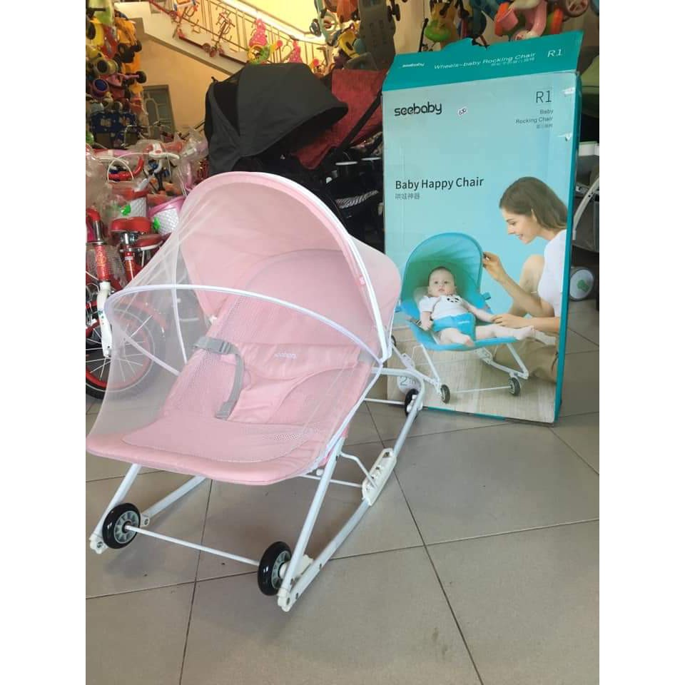 Xe nằm chơi bập bênh 2 in 1 Seebaby R1