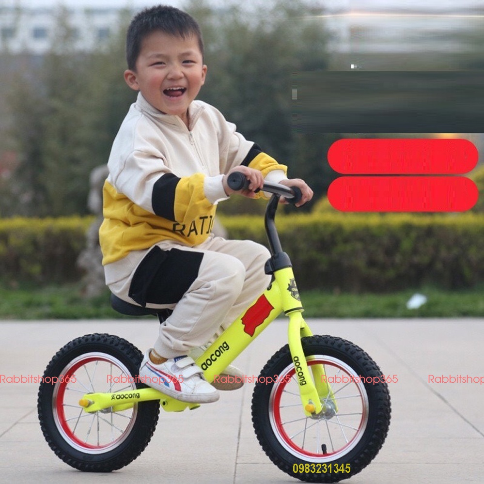 Xe thăng bằng chòi chân 2 bánh cho bé bánh hơi (vành nan hoa, săm, lốp) [XTB2-BANHHOI]