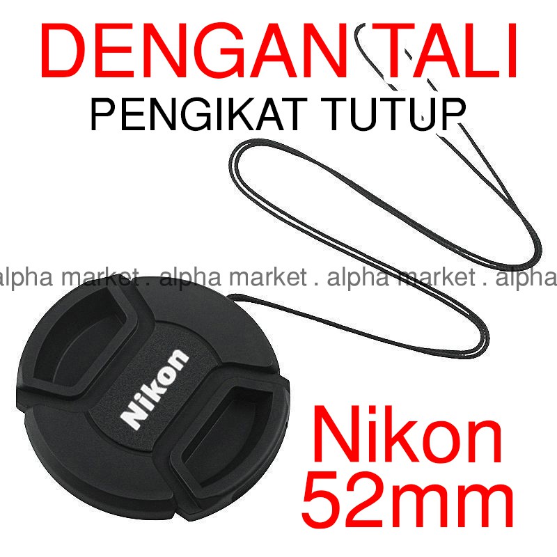 Nắp Đậy Ống Kính Trước 52mm Nikon Af Af-d Af-s Pre Ai-s Kit 18-55mm 50mm