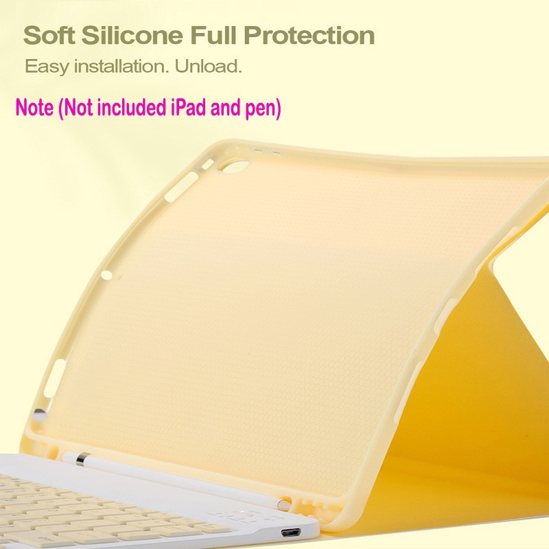 Ốp Máy Tính Bảng Có Bàn Phím Bluetooth Cho iPad 9.7 10.2 5th 6th 7th 8th 9th 10th Air 1 2 3 4 5 Pro 9.7 10.5 11 mini 1 2 3 4 5 6