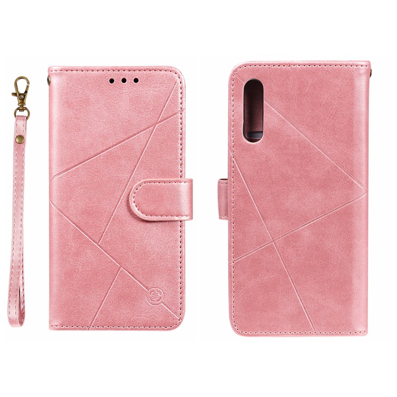 For Samsung A7 2018 M20 M10 A10 A30s A50s A50 A70 Plain weave Geometric figure leather case | BigBuy360 - bigbuy360.vn