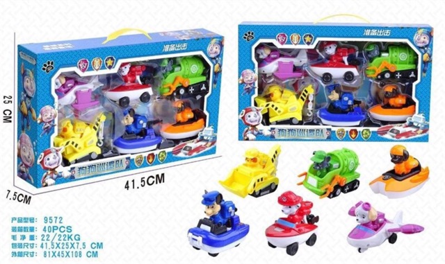 Đội 6 chú chó cứu hộ pawpatrol 9572 chạy trớn