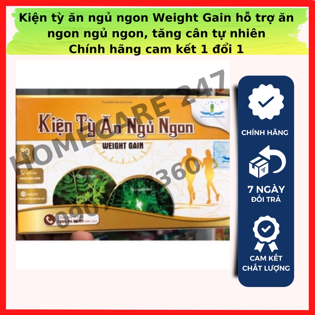 Kiện tỳ ăn ngủ ngon Weight Gain hỗ trợ ăn ngon ngủ ngon, tăng cân tự nhiên - Sản phẩm chính hãng Tâm Dược
