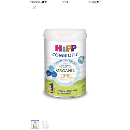 Sữa cho bé HiPP Organic Combiotic mới (hàng khuyến mãi)