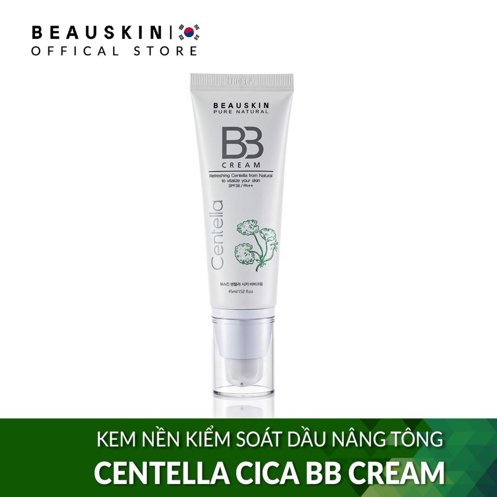 Kem nền kiểm soát dầu Beauskin Centella Cica BB Cream Hàn Quốc