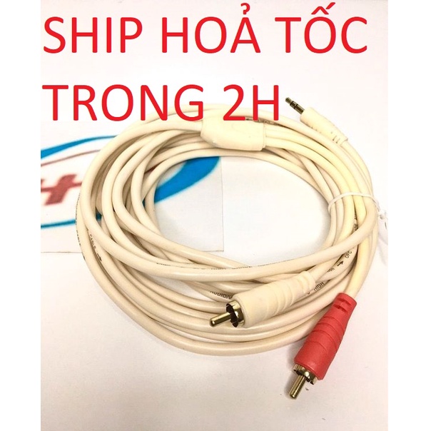 Dây 3.5 ra 2 đầu AV 1m8 3m 5m 10m 15m 20m Honjianda đồng nguyên chất