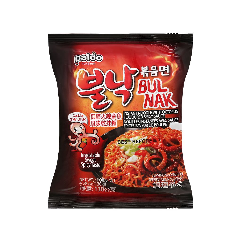 Mì xào khô Paldo Bul Nak cay gói 130g