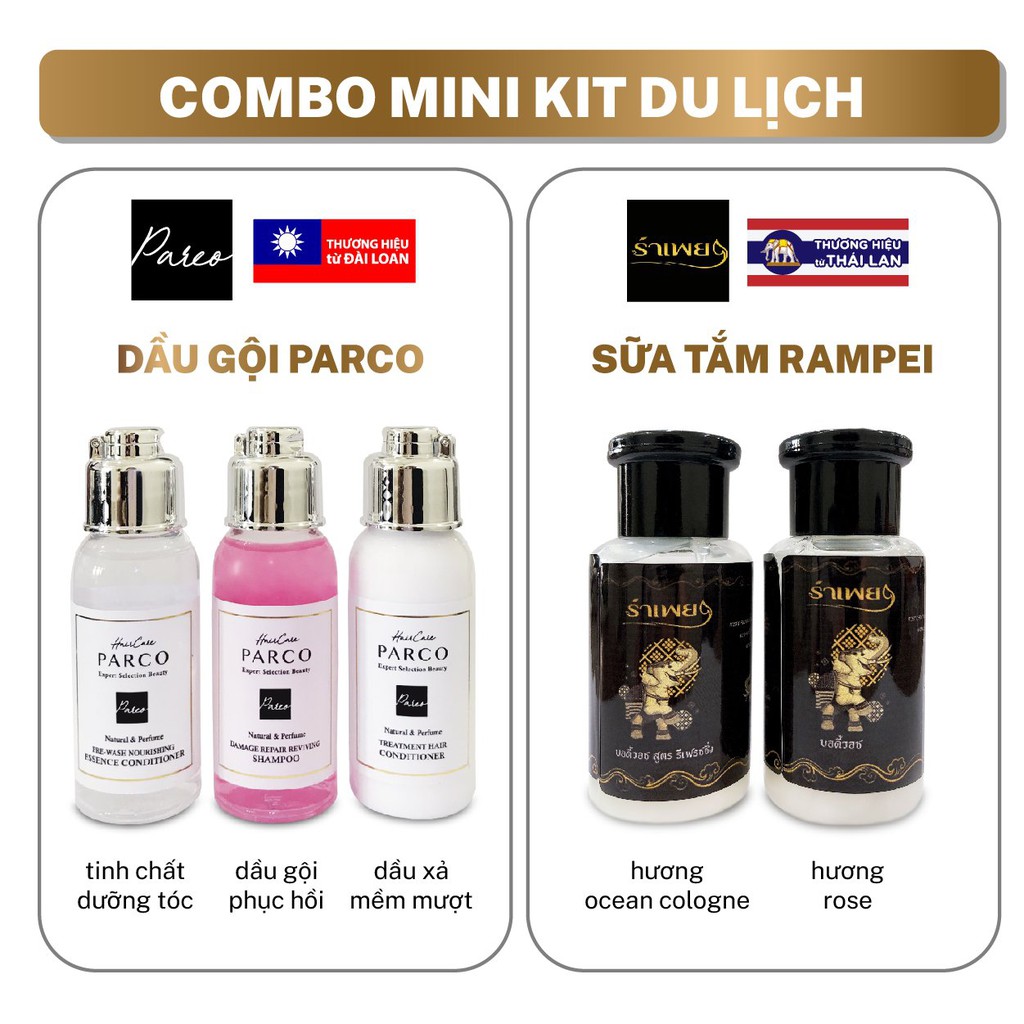 GIẢM 50% & MUA1TẶNG1 - HÀNG CẬN DATE Bộ Kit DẦU GỘI - SỮA TẮM Du Lịch ( Đọc kĩ thông tin sản phẩm trước khi mua)