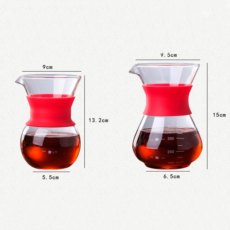 Bình thủy tinh kèm phễu pha cà phê cao cấp 200ml