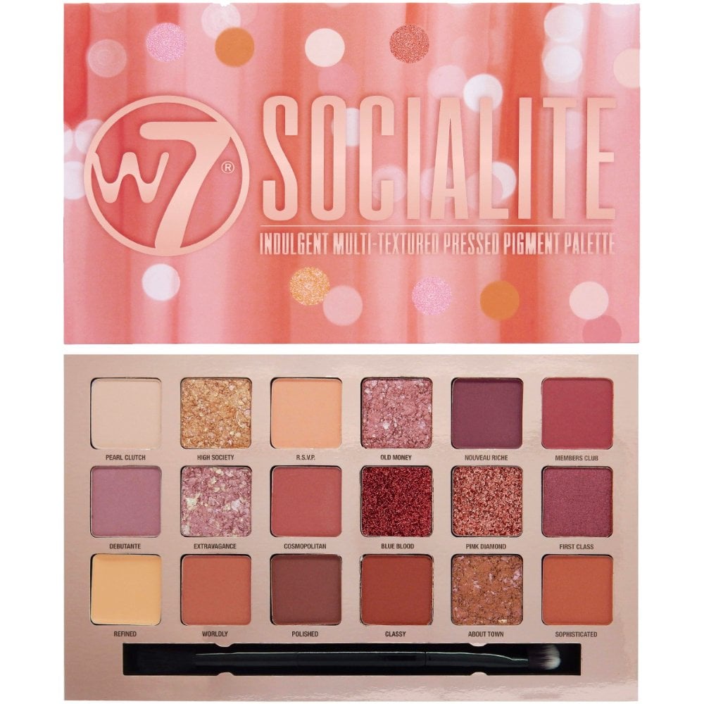 SALE 80% - Phấn mắt W7 SOCIALITE 18 ô LAMII BEAUTY