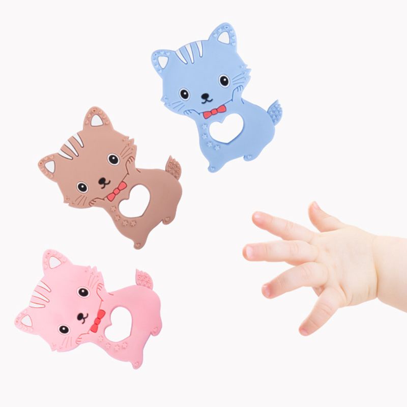 Dây Silicon Cấp Thực Phẩm Hình Hoạt Hình Gắn Xe Đẩy Em Bé Sơ Sinh Mọc Răng DIY