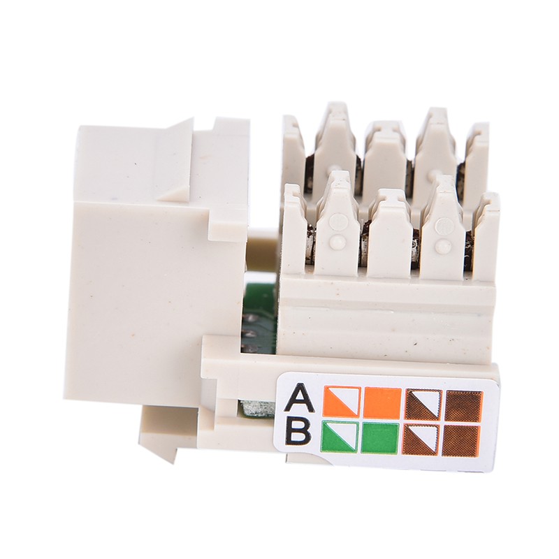 Giắc Cắm Nối Thẳng RJ45 CAT5 Mạng Ethernet RJ45 CAT5 Màu Trắng  Mới