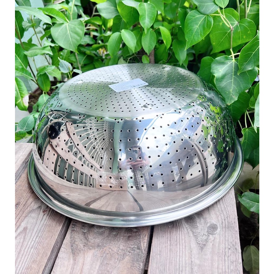 Rỗ inox cao cấp dày dặn Fivestar 30cm (hàng Khuyến mãi Vinamik)