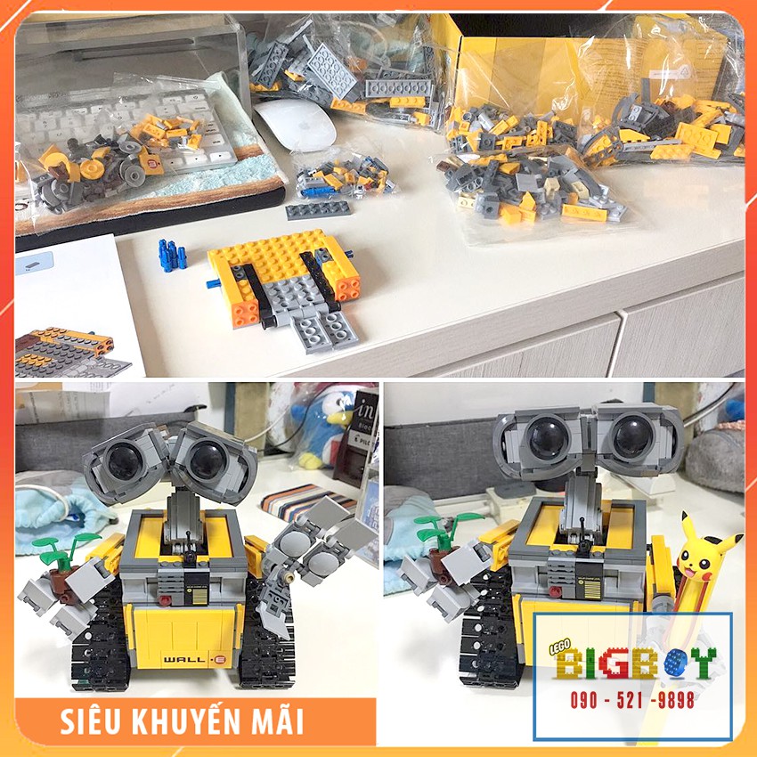 [NEW 2020] Lego Wall E - Xếp Hình Robot Thông Minh Cực Cute