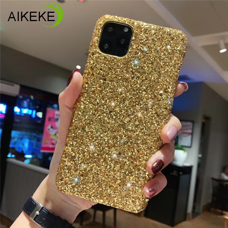 Ốp điện thoại cứng long lanh thích hợp cho iPhone 11 Pro Max XR X XS Max 7 8 6 6s Plus 5 5S SE