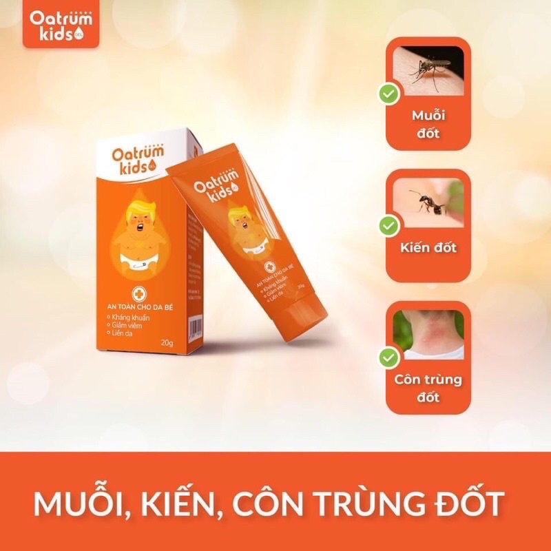 An toàn cho da bé Oatrum kids 20g