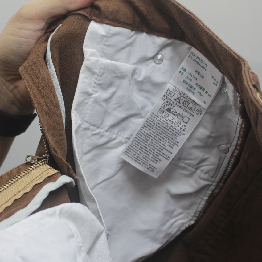 Quần Kaki Jean Màu Nâu đậm DKA-05, Quần Kaki Nam dáng ôm đứng, Chất vải co giãn thoải mái - Doki
