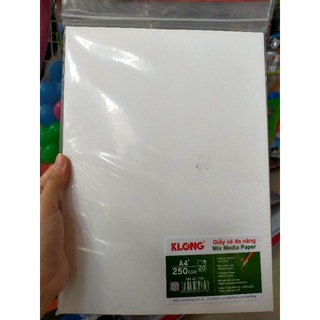(1Tờ A4 Loại Dày 250gsm) Giấy Trắng A4