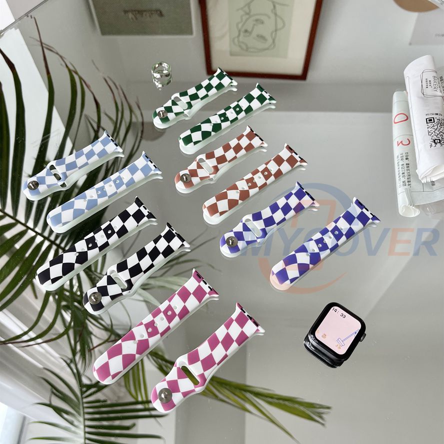 Dây Đeo Thể Thao Bằng Silicone Cho Đồng Hồ Thông Minh Series 7 6 SE 5 4 3 2 1 41mm 45mm 44mm 40mm 42mm 38mm