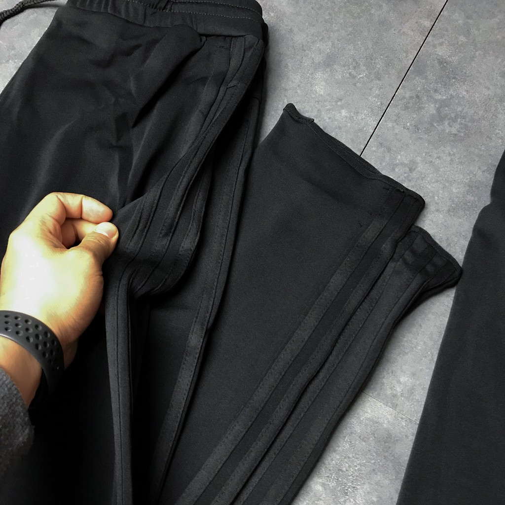 Quần Thể Thao Nam Đen 3 Sọc Đen Ống Suông | BigBuy360 - bigbuy360.vn