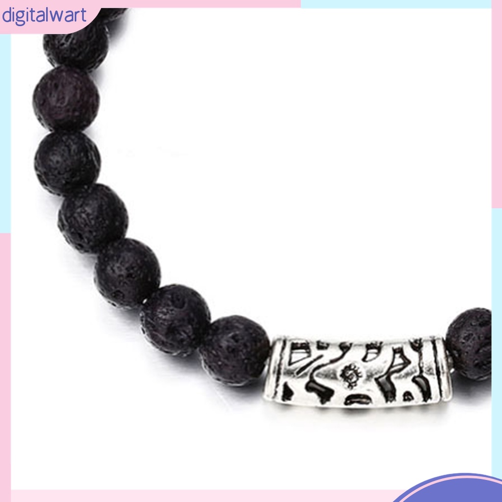 Vòng Đeo Tay Đá Núi Lửa Kỹ Thuật Số Bắt Mắt Chữa Bệnh Cho Nam Nữ