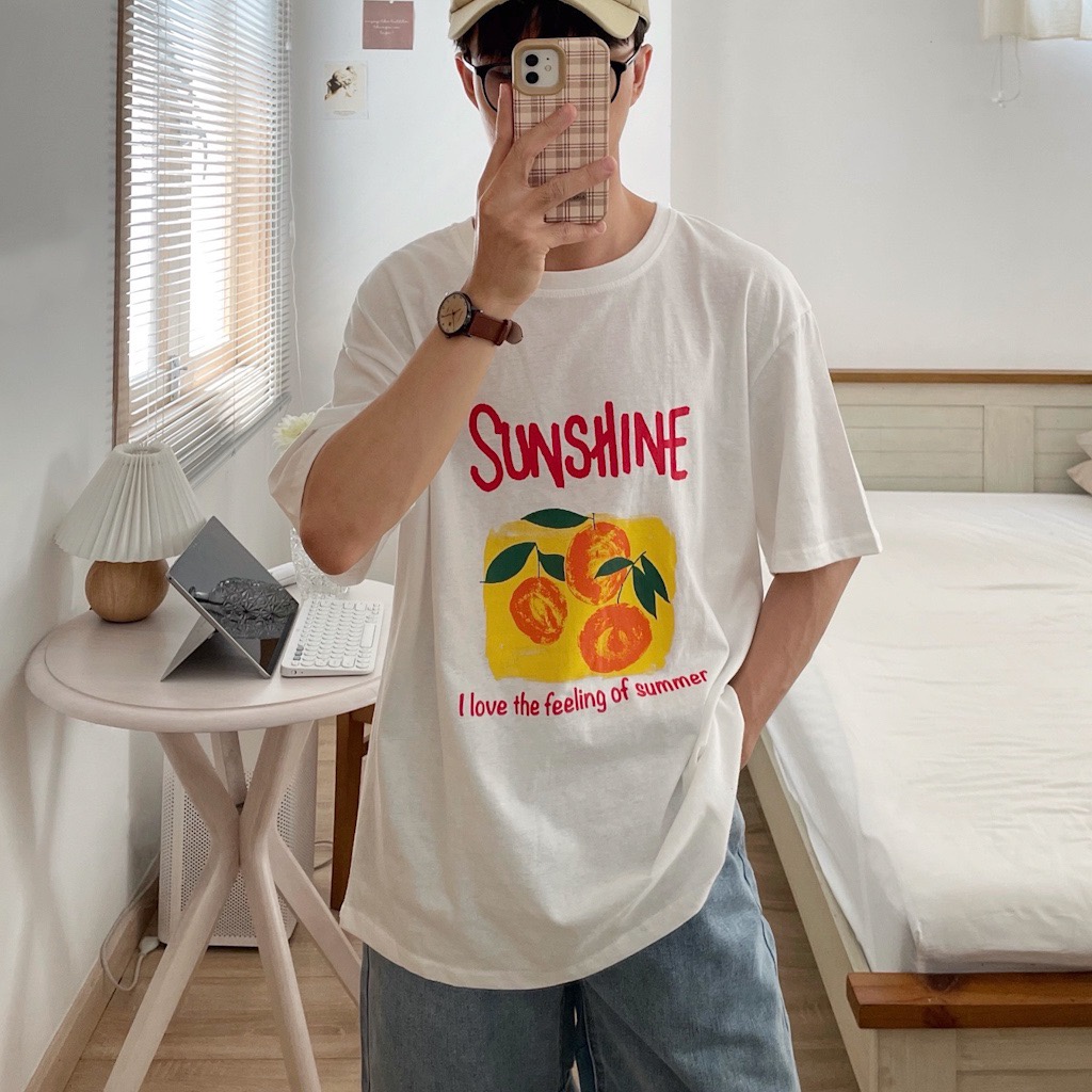 NOBITA HOME - ÁO THUN TAY NGẮN IN CHỮ SUNSHINE