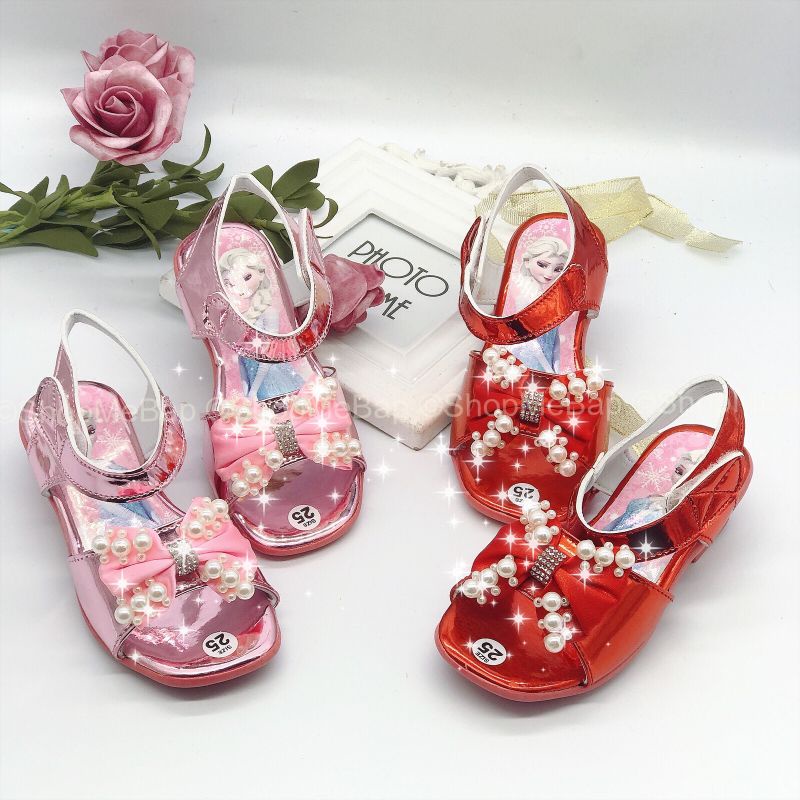 Guốc elsa đính hạt siêu đẹp cho bé gái