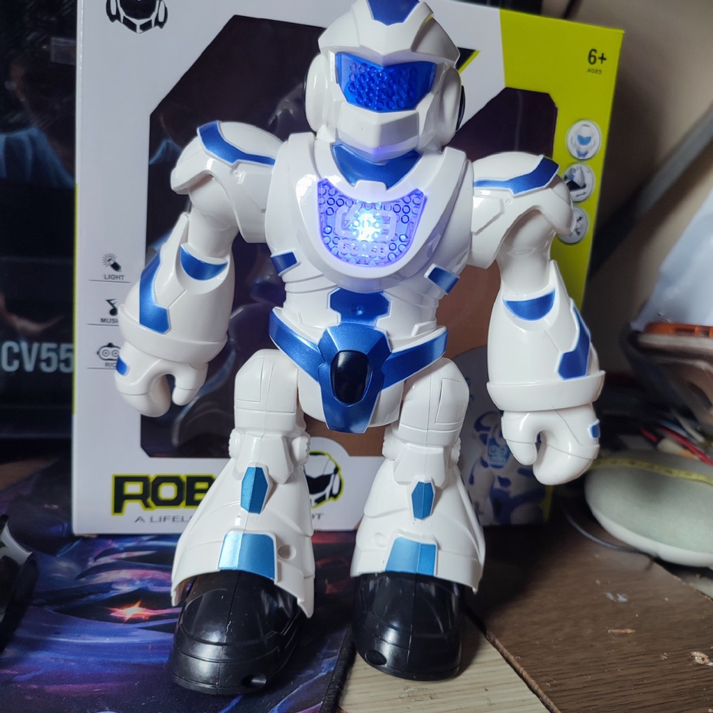 Đồ chơi Robot điều khiển từ xa thông minh  dùng pin, có âm thanh và ánh sáng